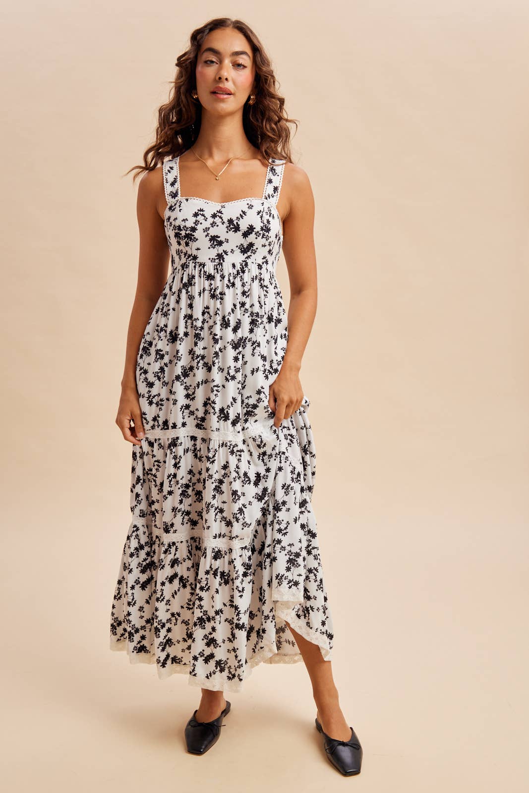 FLORAL PRINT MAXI DRESS