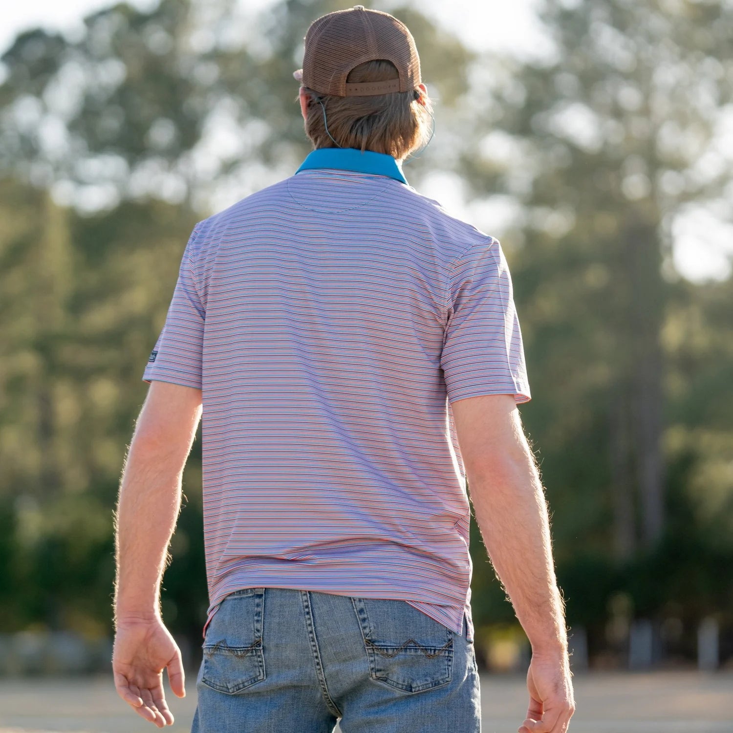 Rusty Microstripe Polo