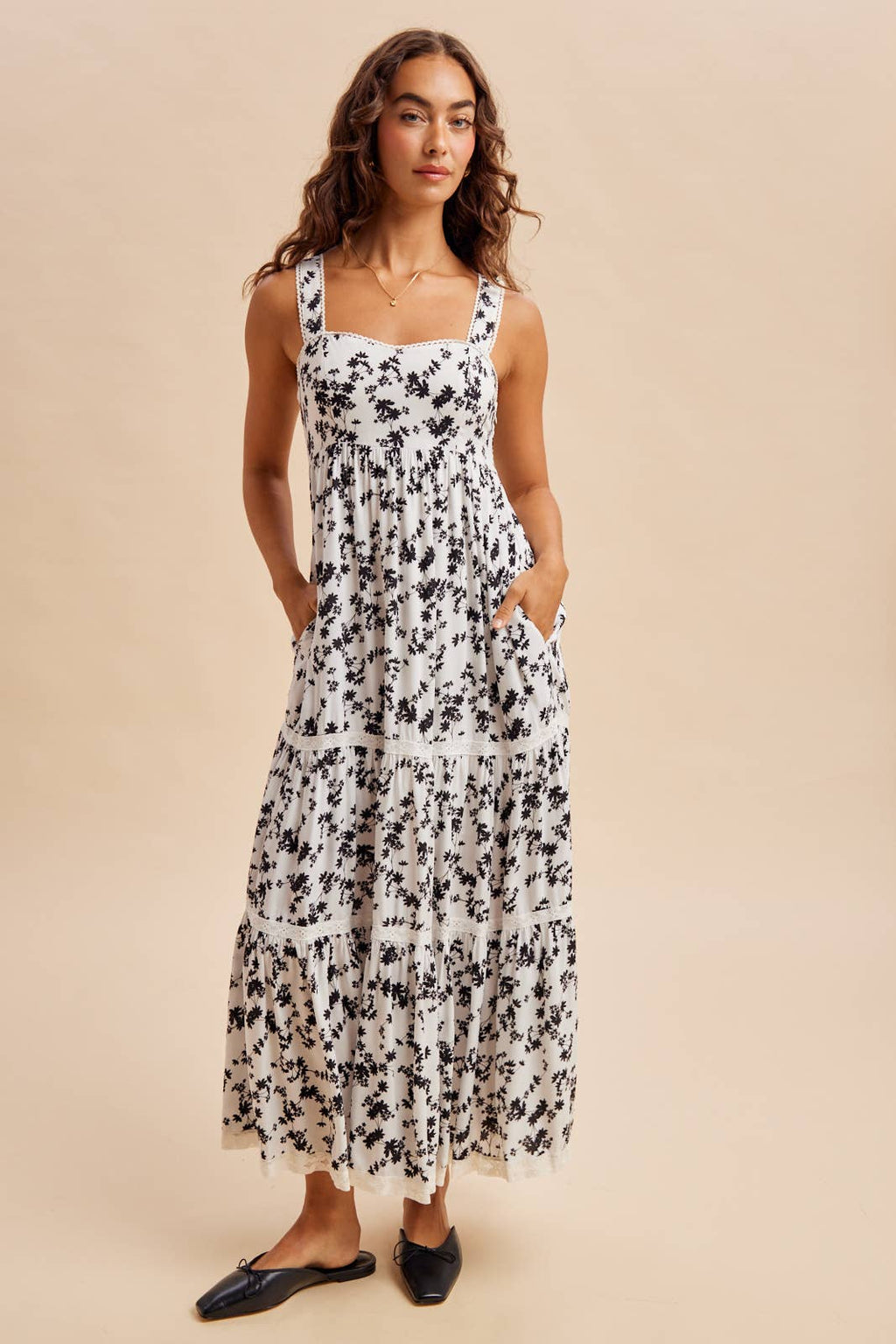 FLORAL PRINT MAXI DRESS