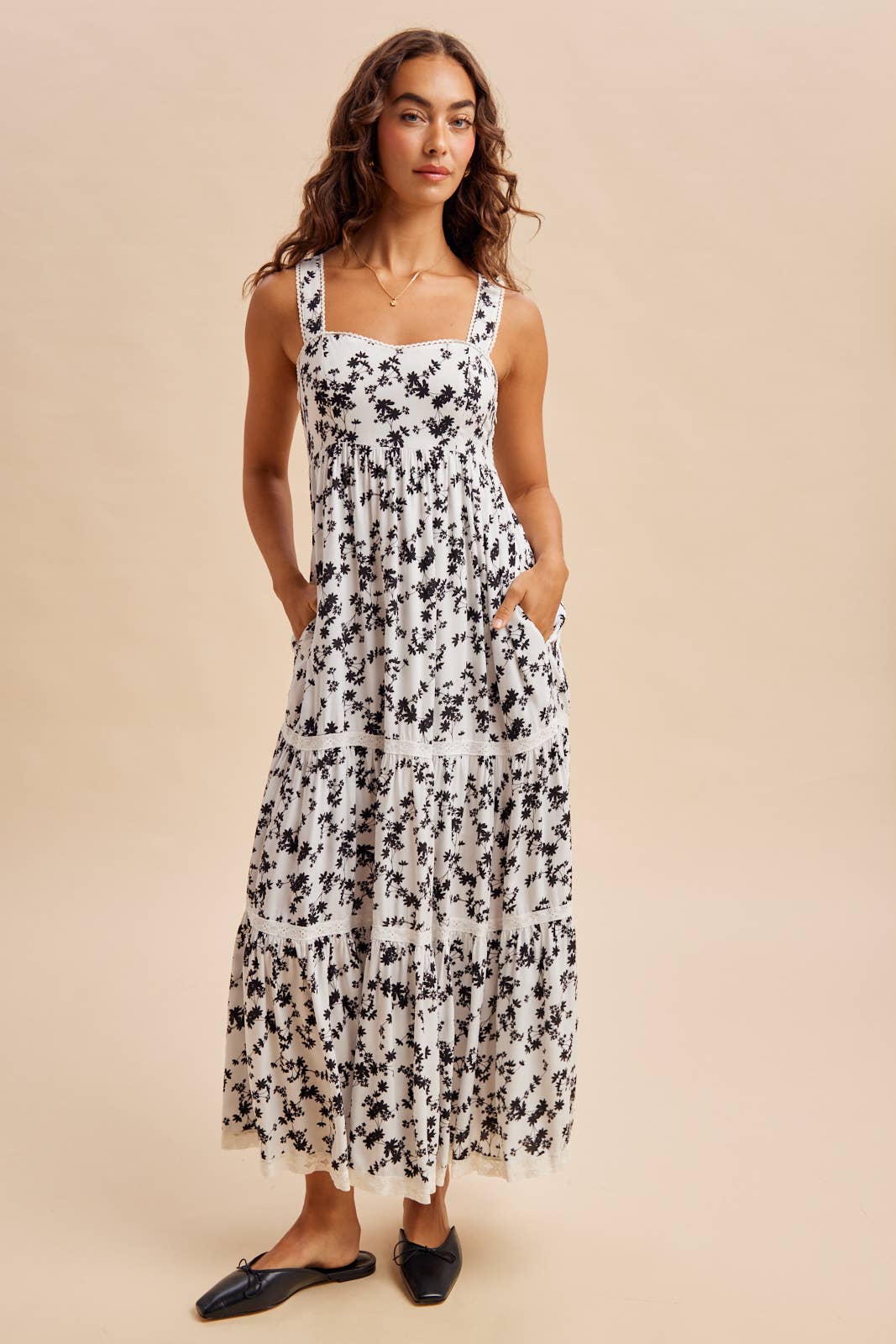 FLORAL PRINT MAXI DRESS