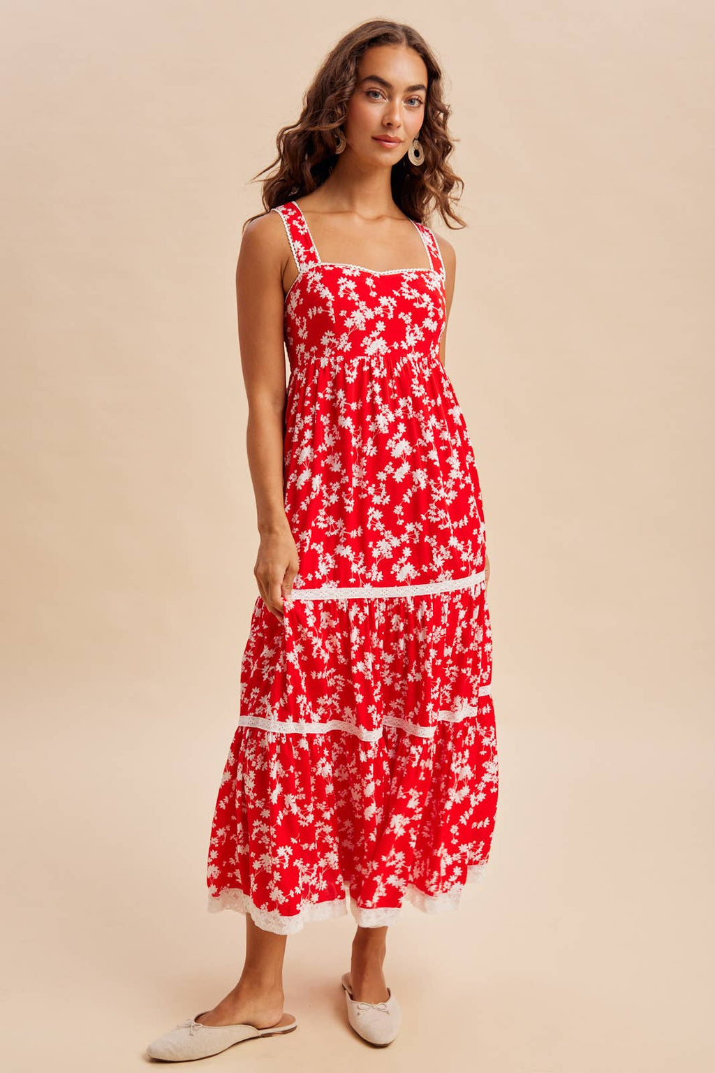 FLORAL PRINT MAXI DRESS