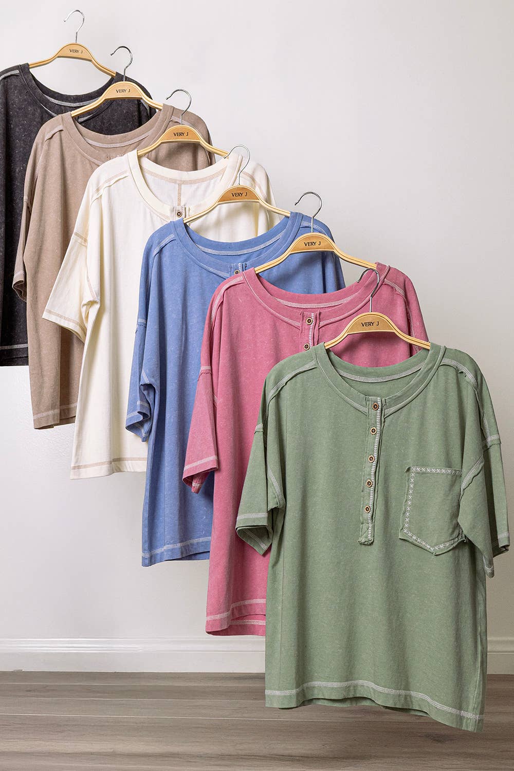 Mineral Washed Oversized Comfy Knit Top