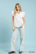 Cloud Nine Ruffle Top
