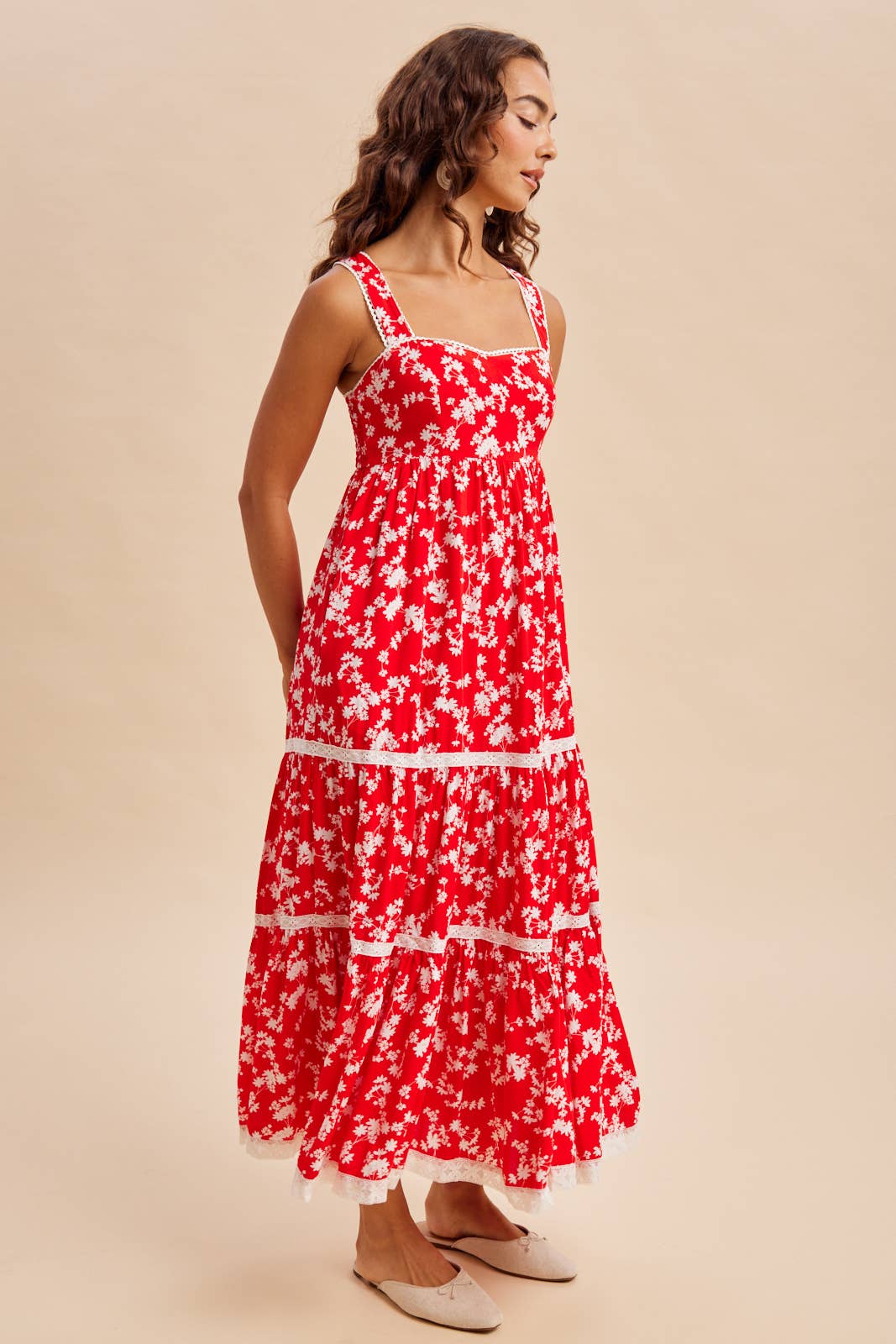 FLORAL PRINT MAXI DRESS