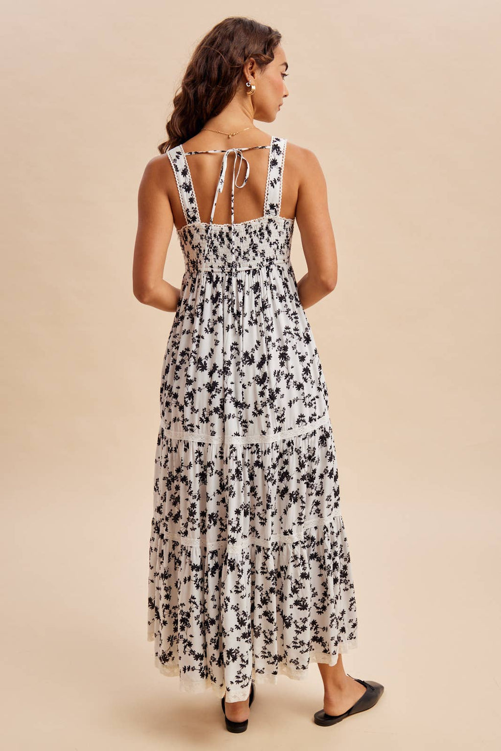 FLORAL PRINT MAXI DRESS