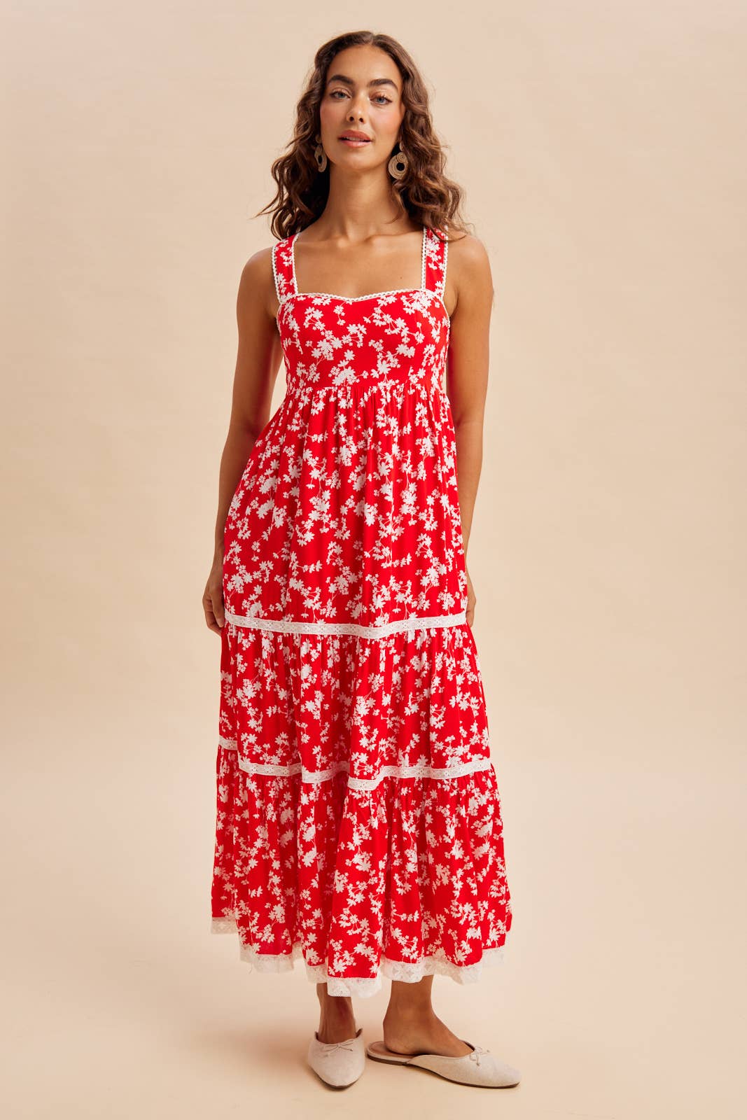 FLORAL PRINT MAXI DRESS