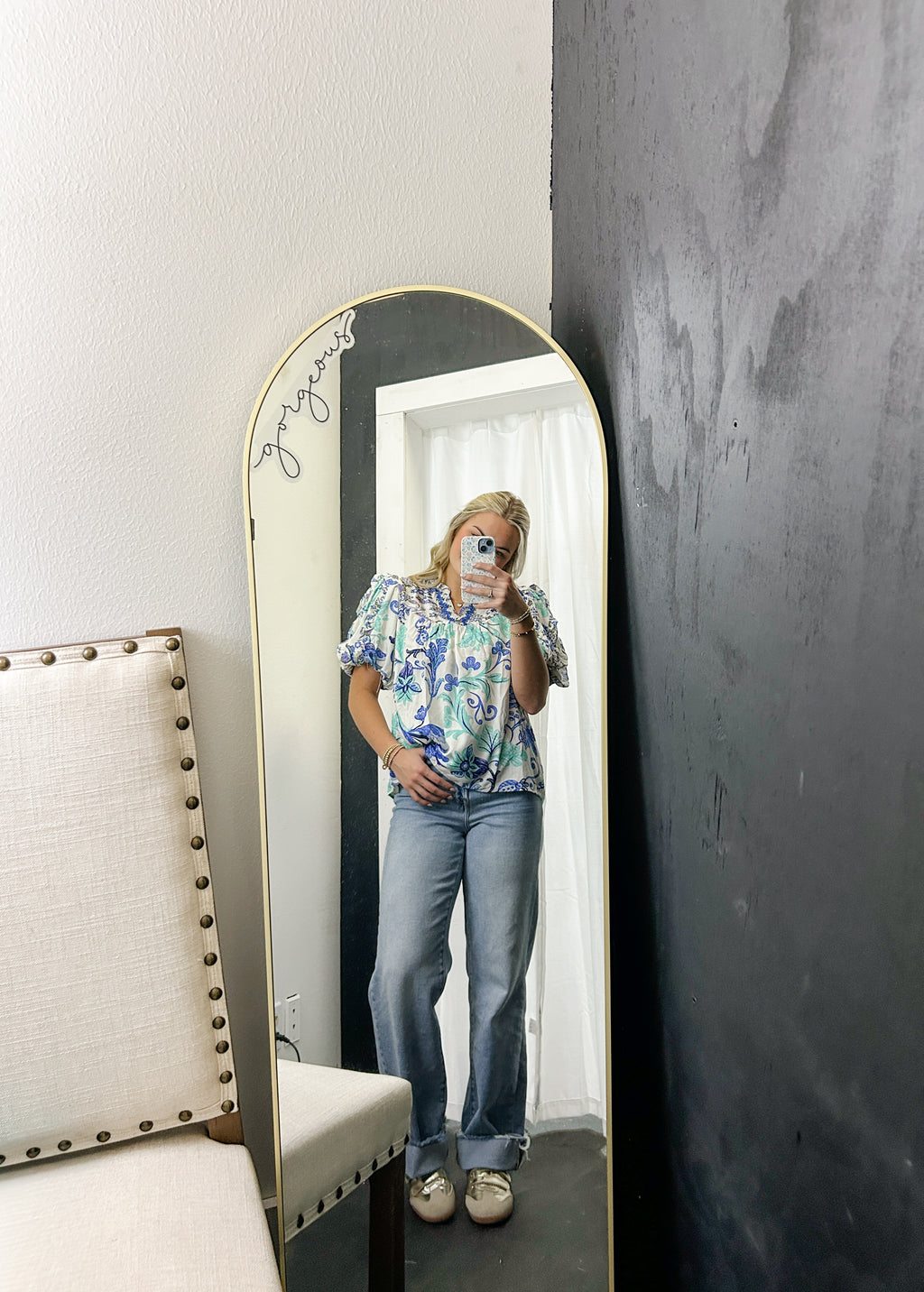 Blue Hydrangea Babe Top