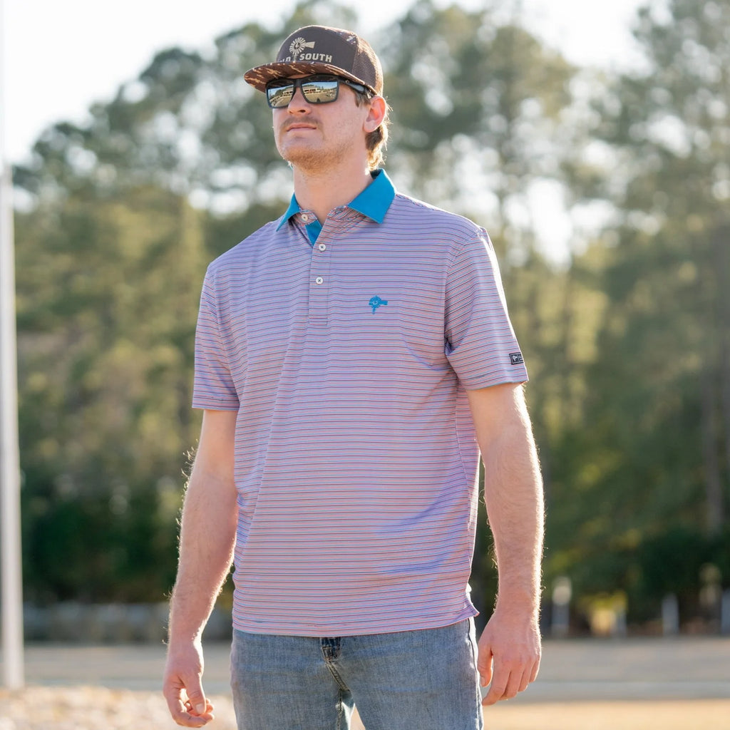 Rusty Microstripe Polo
