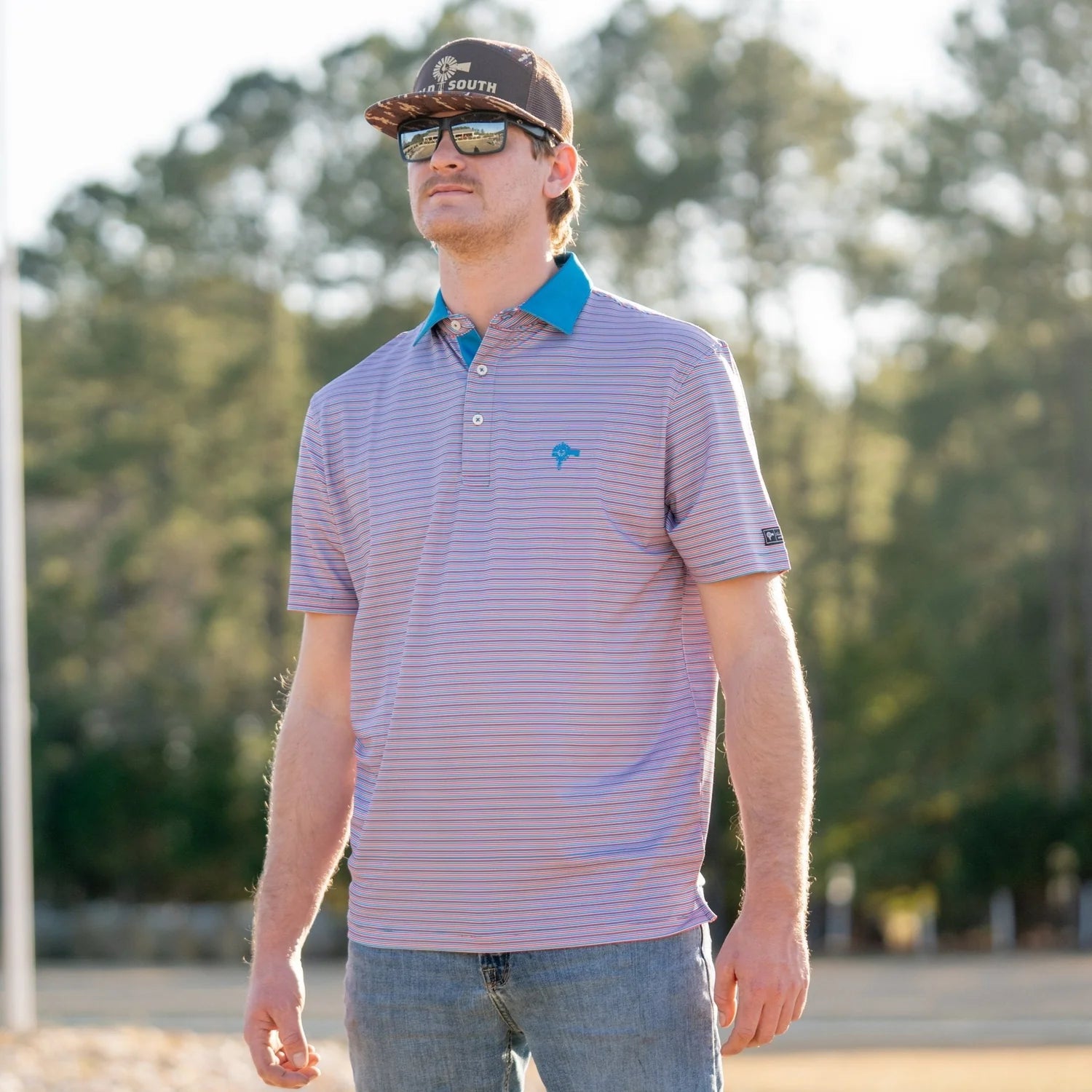 Rusty Microstripe Polo