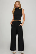 Throw & Go Black Pants