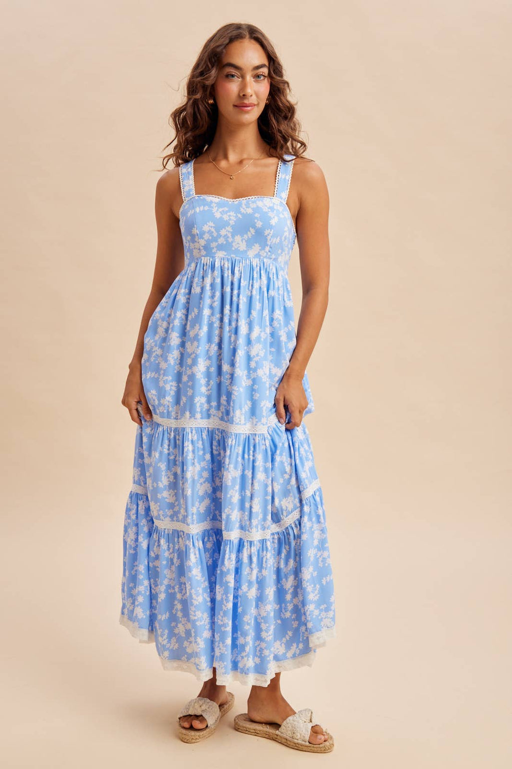 FLORAL PRINT MAXI DRESS
