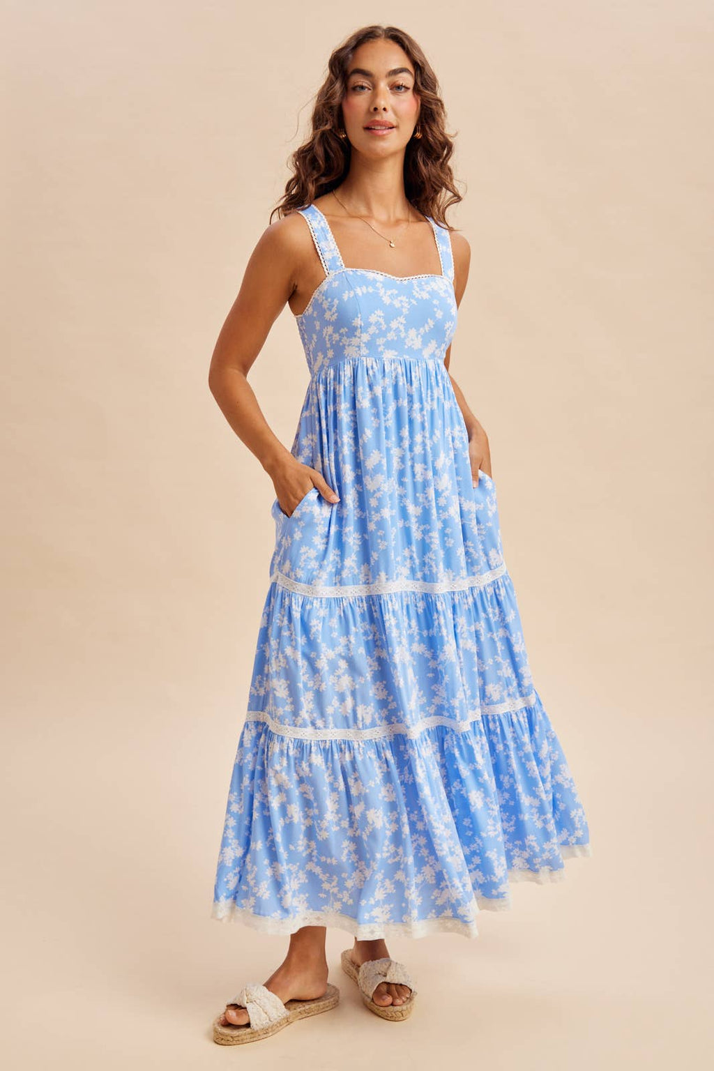 FLORAL PRINT MAXI DRESS